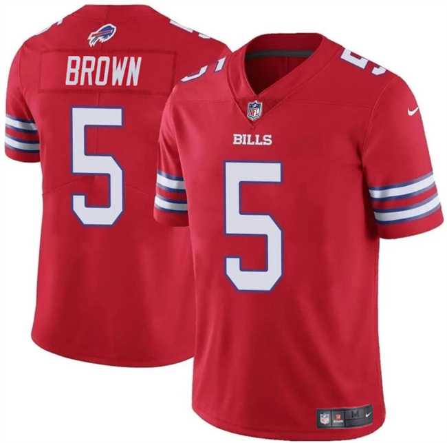 Men & Women & Youth Buffalo Bills #5 Anthony Brown Red 2024 Vapor Untouchable Limited Football Stitched Jersey->buffalo bills->NFL Jersey